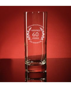 Longdrinkglas 33cl mit Gravur Wunschtext