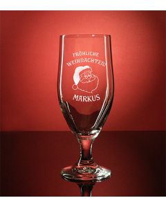 Biertulpe 0,3L mit Gravur Weihnachten