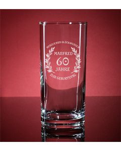 Longdrinkglas 27cl mit Gravur Wunschtext