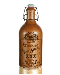 Steinzeugflasche braun mit Wunschgravur