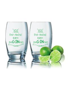 Gingläser Der Abend kann beGINnen