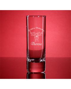 Schnapsglas Wodkastange Gravur Weihnachten