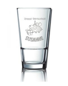 Longdrinkglas Wasserglas Stack Up 40cl gravieren Geburtstag - stapelbar