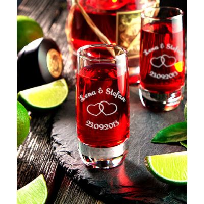 Schnapsglas Vigne Gravur Hochzeit