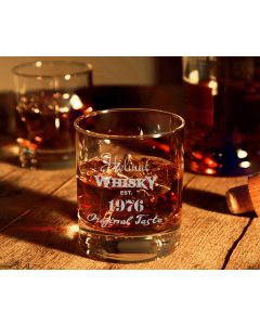 Whiskyglas 30cl mit Gravur Geburtstag - Whiskymotiv