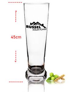 XXL Weizenbierglas 3L Weizenpokal 1-farbig bedruckt Wunschtext Wunschlogo