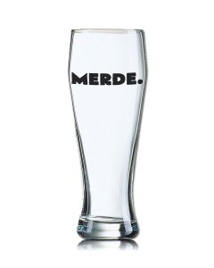 Lustiges Bierglas Weizenbierglas Bayern 0,5L - MERDE.