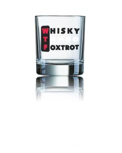 Lustiges Whiskyglas Islande 300 ml - WTF - Whisky, Tango, Foxtrot